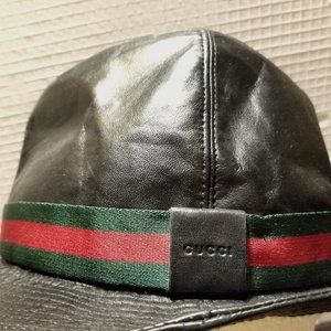 Unique XL Gucci leather fedora